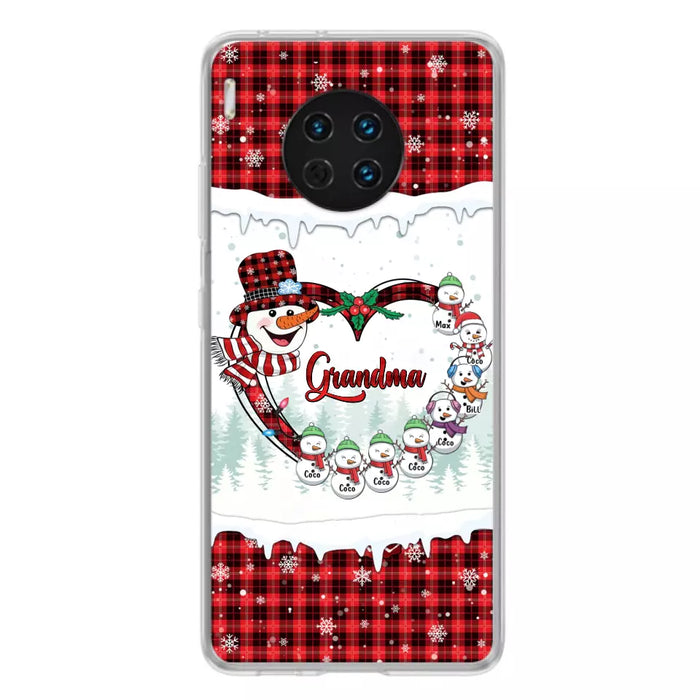 Personalized Christmas Grandma Children Phone Case - Gift For Grandma/Mom - Up to 8 Kids - Case For Xiaomi/Oppo/Huawei