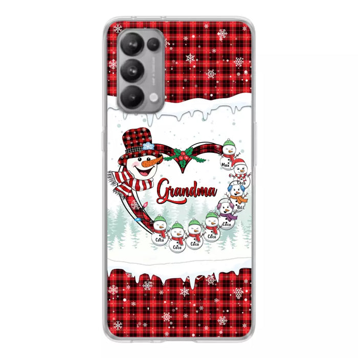 Personalized Christmas Grandma Children Phone Case - Gift For Grandma/Mom - Up to 8 Kids - Case For Xiaomi/Oppo/Huawei
