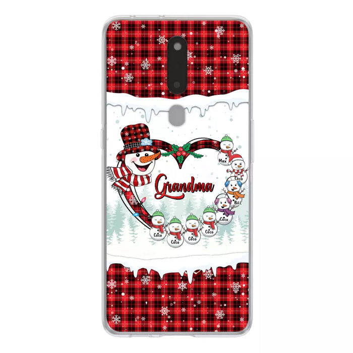 Personalized Christmas Grandma Children Phone Case - Gift For Grandma/Mom - Up to 8 Kids - Case For Xiaomi/Oppo/Huawei
