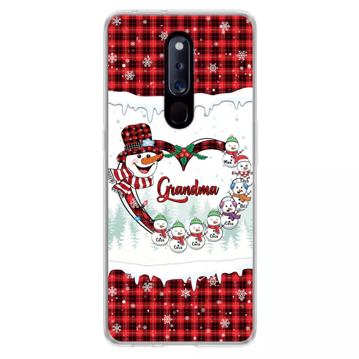 Personalized Christmas Grandma Children Phone Case - Gift For Grandma/Mom - Up to 8 Kids - Case For Xiaomi/Oppo/Huawei