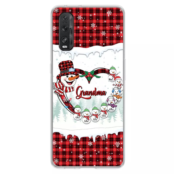 Personalized Christmas Grandma Children Phone Case - Gift For Grandma/Mom - Up to 8 Kids - Case For Xiaomi/Oppo/Huawei