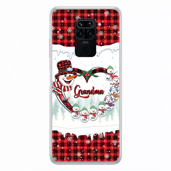 Personalized Christmas Grandma Children Phone Case - Gift For Grandma/Mom - Up to 8 Kids - Case For Xiaomi/Oppo/Huawei