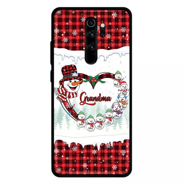 Personalized Christmas Grandma Children Phone Case - Gift For Grandma/Mom - Up to 8 Kids - Case For Xiaomi/Oppo/Huawei