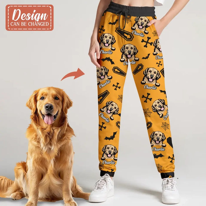 Personalized Halloween AOP Unisex Sweatpants - Gift Idea For Halloween/Dog Owner