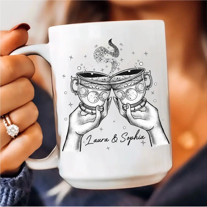 Personalized Best-Tea Witches Coffee Mug - Gift Idea For Friends/Sisters - You're My Favorite Witch To Witch About Witches With