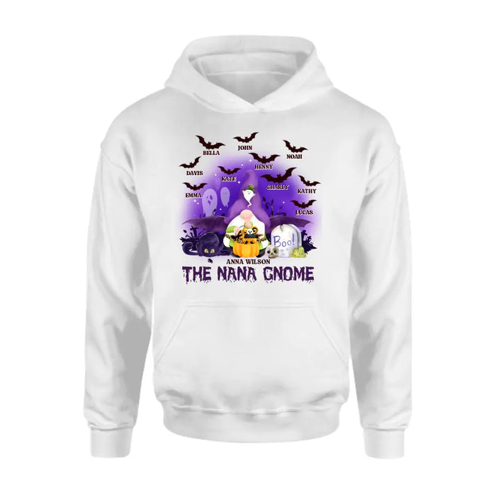 Personalized Nana Gnome T-shirt/Long Sleeve/Sweatshirt/Hoodie - Holliday Gift Idea For Grandma/Mother - Up to 10 Kids