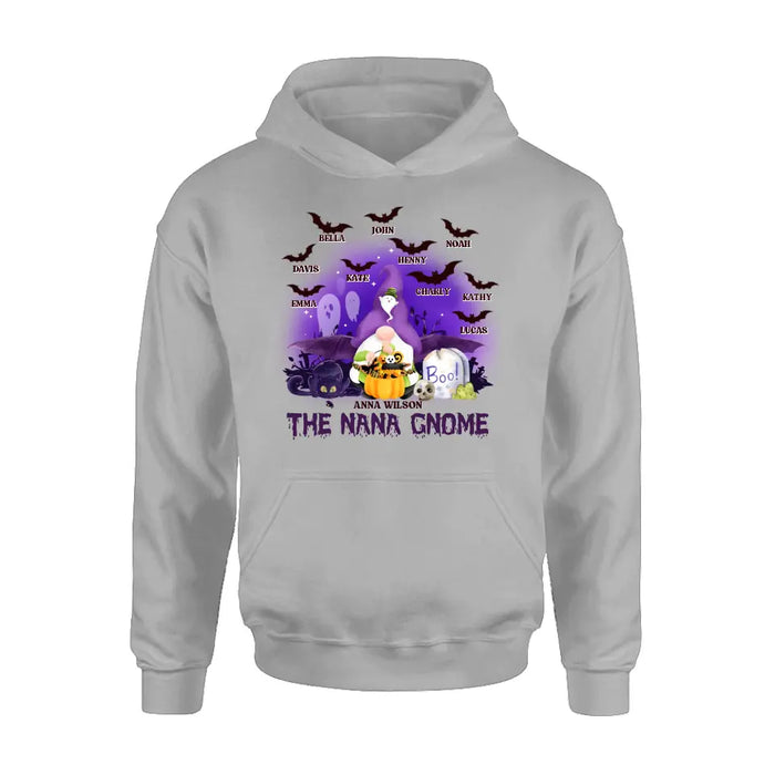 Personalized Nana Gnome T-shirt/Long Sleeve/Sweatshirt/Hoodie - Holliday Gift Idea For Grandma/Mother - Up to 10 Kids