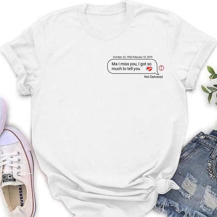 Personalized Memorial Chat Box Shirt/Hoodie - Memorial Gift Idea