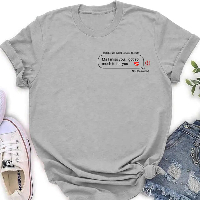 Personalized Memorial Chat Box Shirt/Hoodie - Memorial Gift Idea