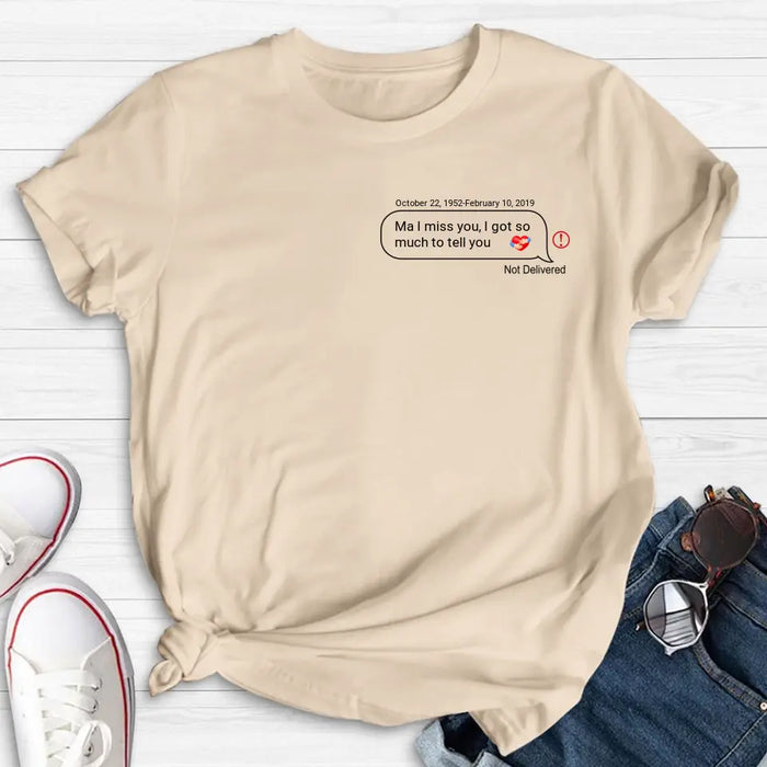 Personalized Memorial Chat Box Shirt/Hoodie - Memorial Gift Idea