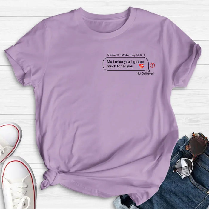 Personalized Memorial Chat Box Shirt/Hoodie - Memorial Gift Idea