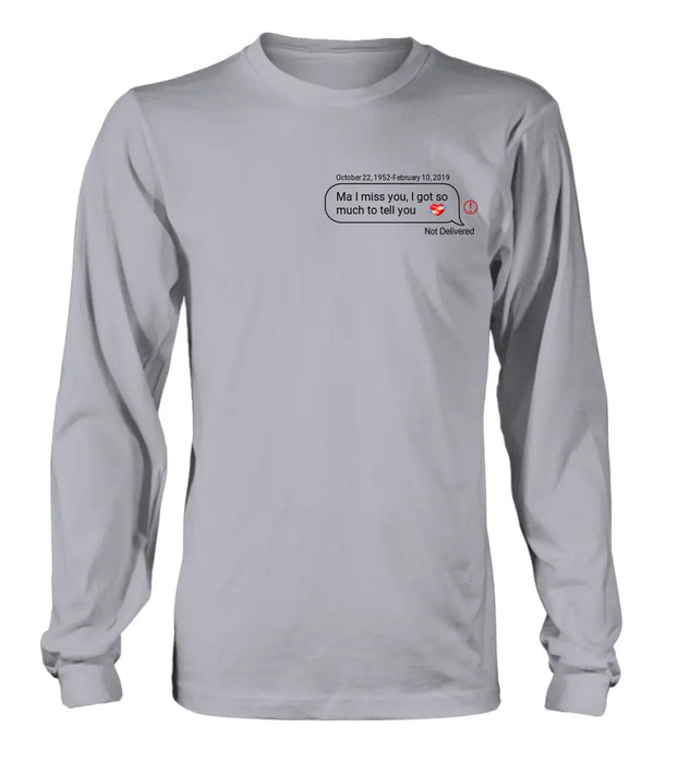Personalized Memorial Chat Box Shirt/Hoodie - Memorial Gift Idea