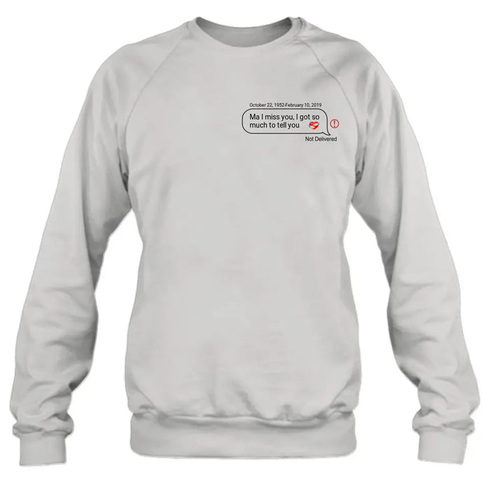 Personalized Memorial Chat Box Shirt/Hoodie - Memorial Gift Idea