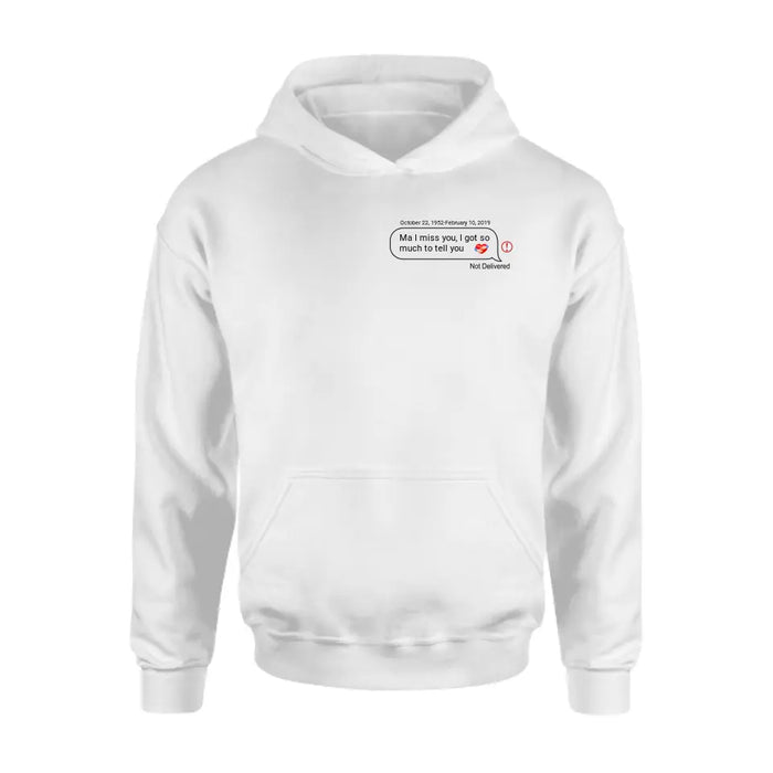 Personalized Memorial Chat Box Shirt/Hoodie - Memorial Gift Idea