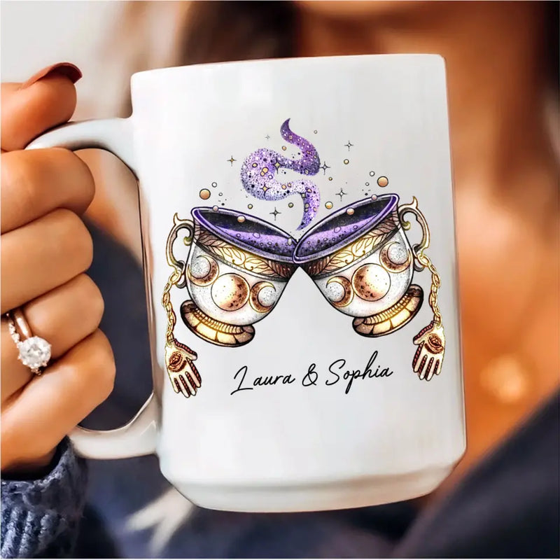 Personalized Best-Tea Coffee Mug - Gift Idea For Halloween/Witch/Besties - You're My Favorite Witch To Witch About Witches With