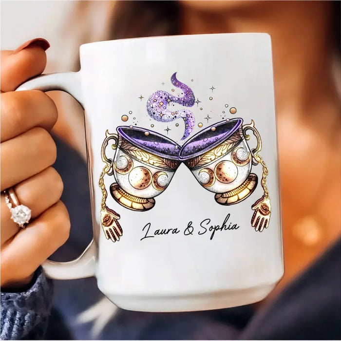 Personalized Best-Tea Coffee Mug - Gift Idea For Halloween/Witch/Besties - You're My Favorite Witch To Witch About Witches With
