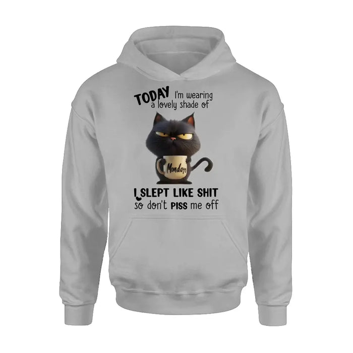 Personalized Grumpy Cat T-shirt/Long Sleeve/Sweatshirt/Hoodie - Gift Idea For Cat Lover/Mother/Friend - Today I'm Wearing A Lovely Shade Of