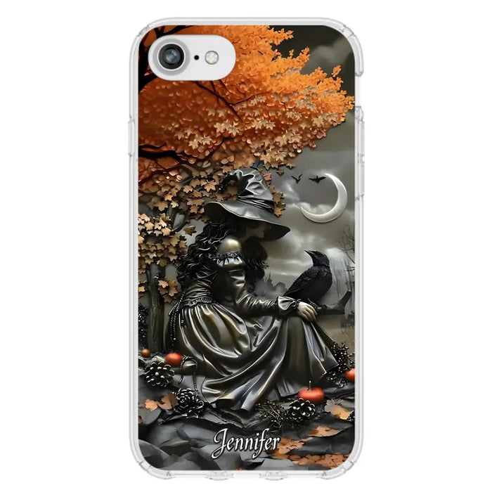 Personalized Witch Phone Case - Halloween/Birthday Gift Idea For Yourself, Women, Witch Lovers - Case For iPhone/Samsung