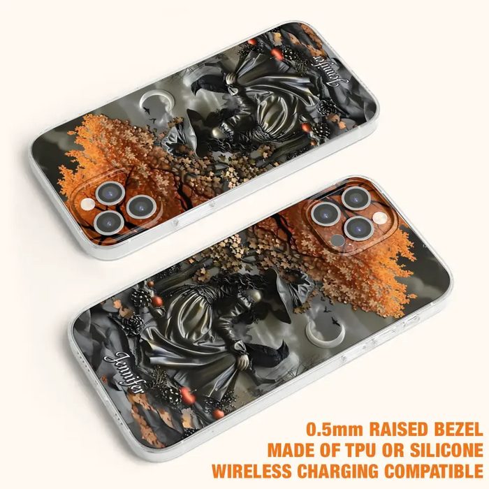 Personalized Witch Phone Case - Halloween/Birthday Gift Idea For Yourself, Women, Witch Lovers - Case For iPhone/Samsung