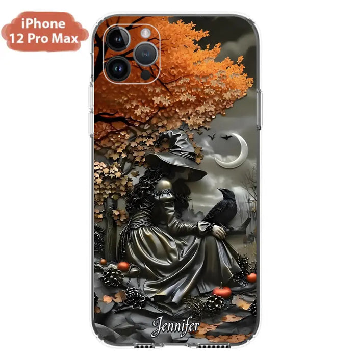 Personalized Witch Phone Case - Halloween/Birthday Gift Idea For Yourself, Women, Witch Lovers - Case For iPhone/Samsung