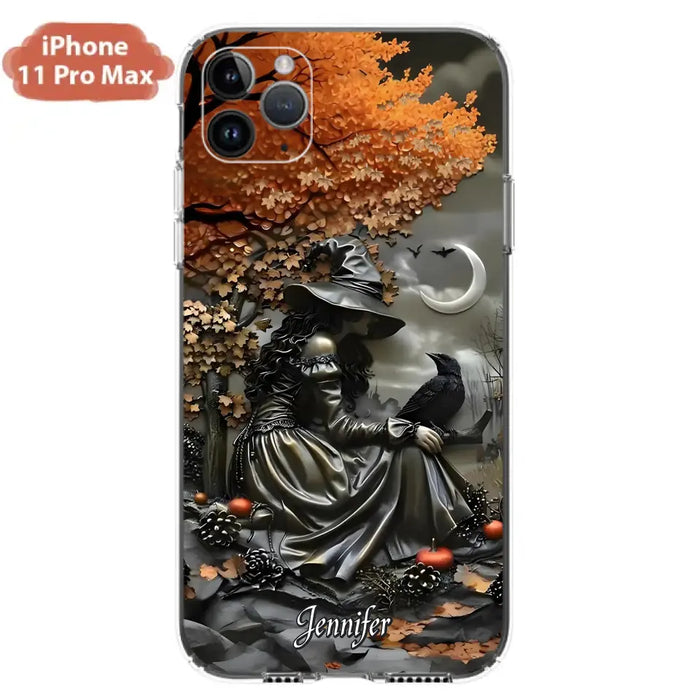 Personalized Witch Phone Case - Halloween/Birthday Gift Idea For Yourself, Women, Witch Lovers - Case For iPhone/Samsung
