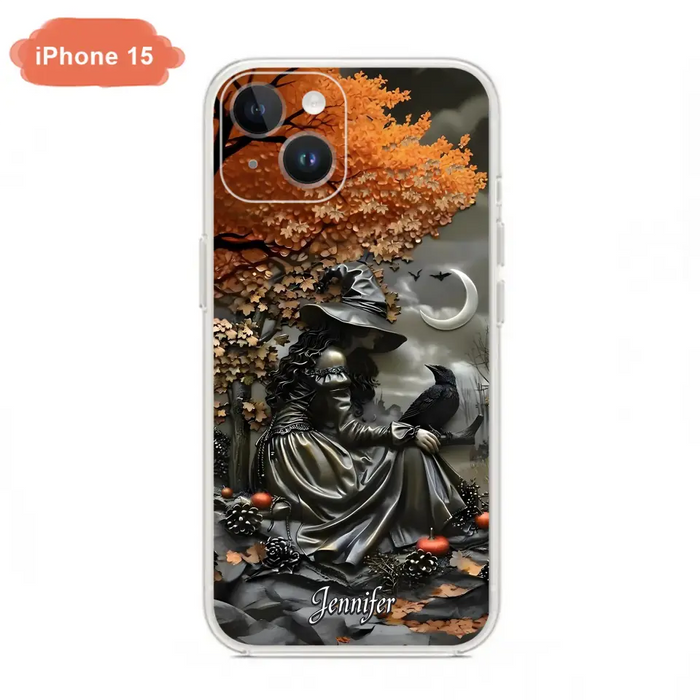 Personalized Witch Phone Case - Halloween/Birthday Gift Idea For Yourself, Women, Witch Lovers - Case For iPhone/Samsung