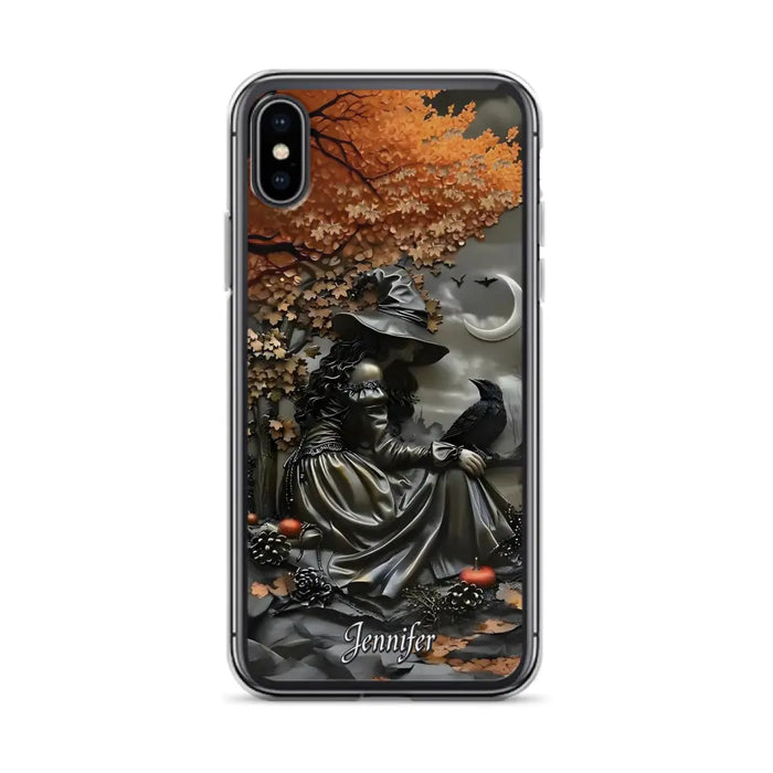 Personalized Witch Phone Case - Halloween/Birthday Gift Idea For Yourself, Women, Witch Lovers - Case For iPhone/Samsung