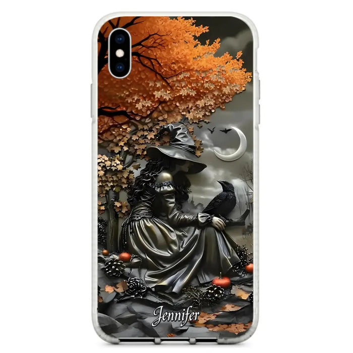 Personalized Witch Phone Case - Halloween/Birthday Gift Idea For Yourself, Women, Witch Lovers - Case For iPhone/Samsung