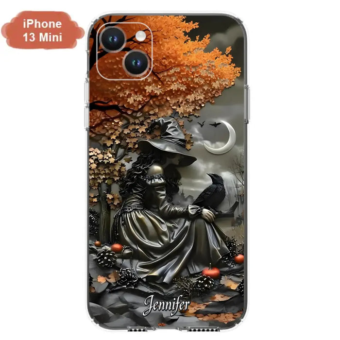 Personalized Witch Phone Case - Halloween/Birthday Gift Idea For Yourself, Women, Witch Lovers - Case For iPhone/Samsung