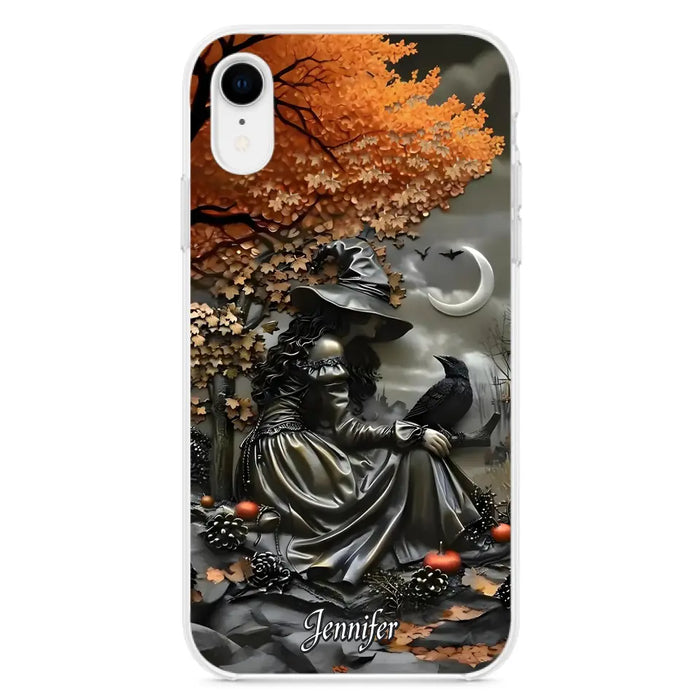 Personalized Witch Phone Case - Halloween/Birthday Gift Idea For Yourself, Women, Witch Lovers - Case For iPhone/Samsung