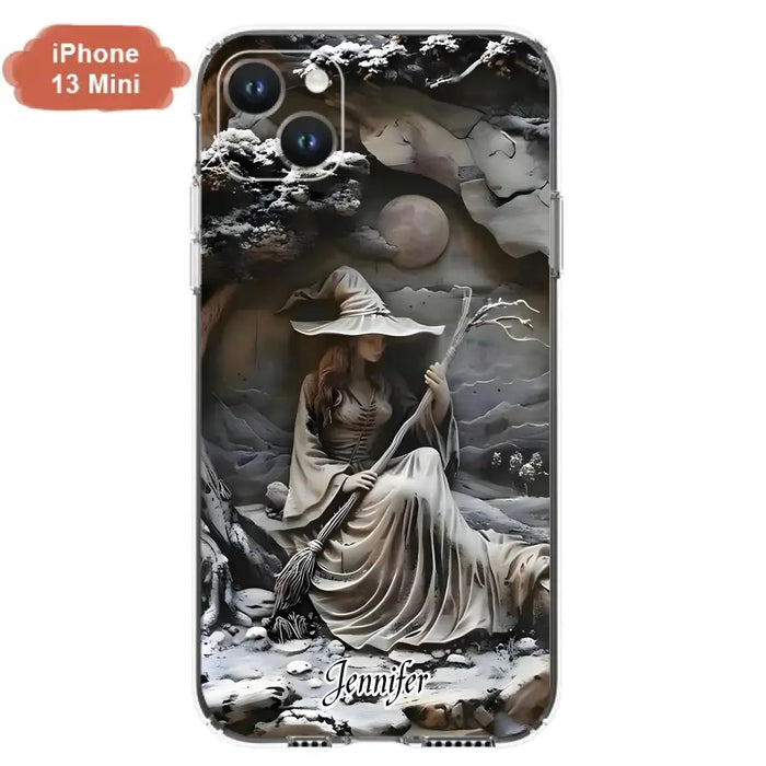 Custom Personalized Witch Phone Case - Halloween/ Birthday Gift Idea For Yourself, Witch Lovers - Case For iPhone/ Samsung