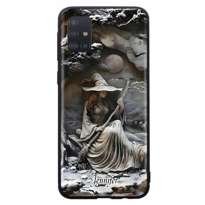 Custom Personalized Witch Phone Case - Halloween/ Birthday Gift Idea For Yourself, Witch Lovers - Case For iPhone/ Samsung