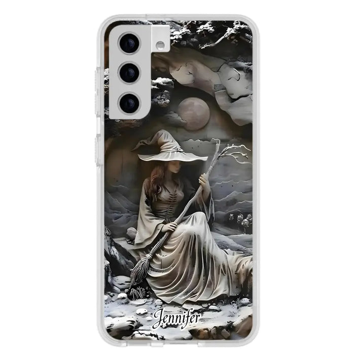 Custom Personalized Witch Phone Case - Halloween/ Birthday Gift Idea For Yourself, Witch Lovers - Case For iPhone/ Samsung