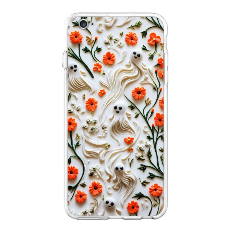 Custom Personalized 3D Clay Boo Phone Case - Halloween Gift Idea - Case For iPhone/ Samsung