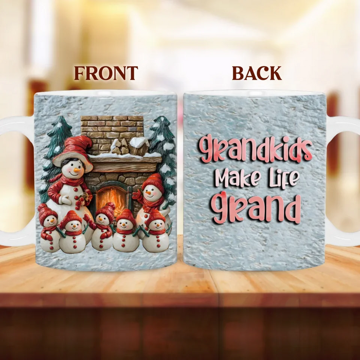 Personalized Grandma Coffee Mug - Christmas Gift For Grandma - Life Is Better With Grandkids