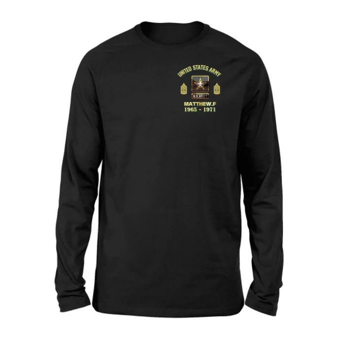 Personalized Veteran Shirt/Hoodie - Gift Idea for Veteran - Custom Name Logo Rank