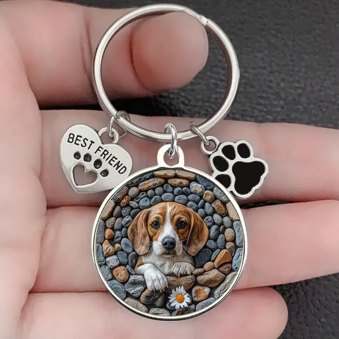 Personalized Dog Breed Keychain Pet Charm Key Ornaments - Gift for Dog Lovers