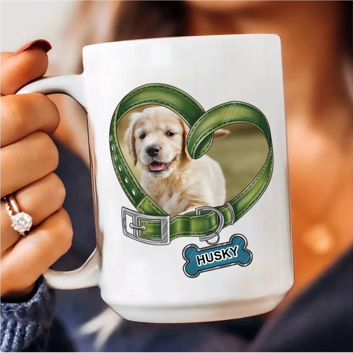Personalized Dog Coffee Mug - Upload Photo - Gift Idea For Dog Lover - You May Have Adopted Me But I'm Pretty Sure I Own You