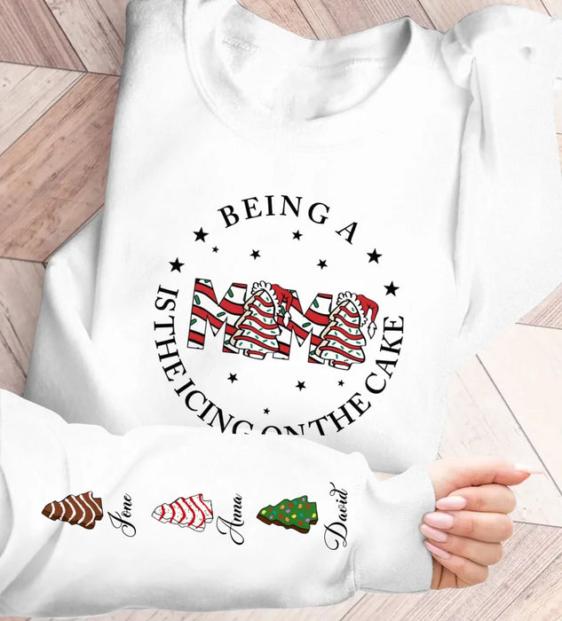Personalized Mama AOP Sweater - Up to 6 Kids - Christmas Gift Idea For Mother - Being A Mama Is The Icing On The Cake