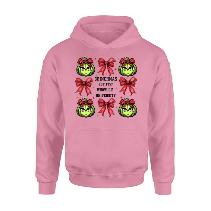 Personalized Grinchmas University T-shirt/Long Sleeve/Sweatshirt/Hoodie - Gift Idea For Christmas