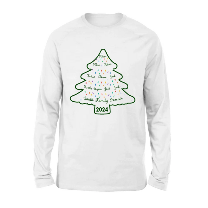 Personalized Family Name Shirt/Hoodie - Christmas Gift For Family - Up to 10 People