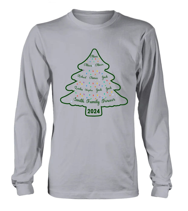 Personalized Family Name Shirt/Hoodie - Christmas Gift For Family - Up to 10 People