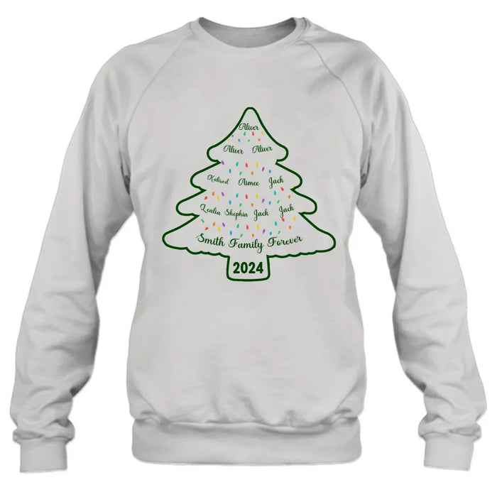 Personalized Family Name Shirt/Hoodie - Christmas Gift For Family - Up to 10 People