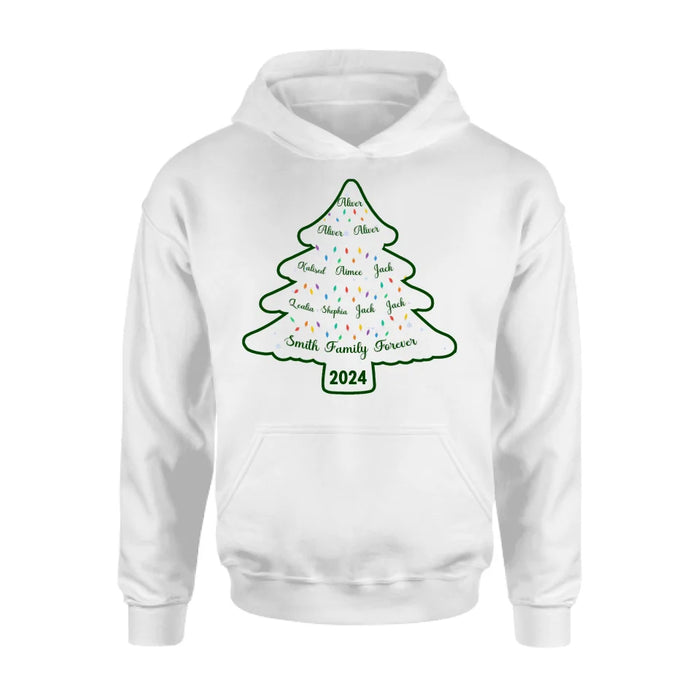 Personalized Family Name Shirt/Hoodie - Christmas Gift For Family - Up to 10 People