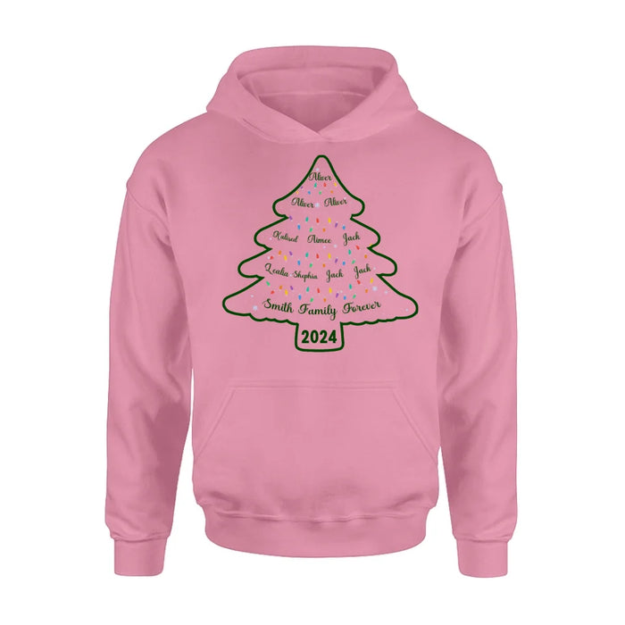 Personalized Family Name Shirt/Hoodie - Christmas Gift For Family - Up to 10 People