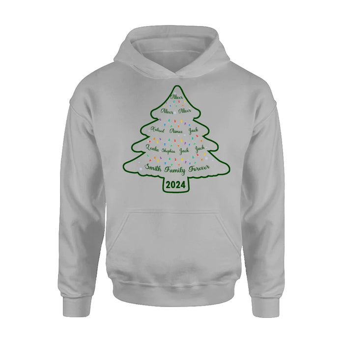 Personalized Family Name Shirt/Hoodie - Christmas Gift For Family - Up to 10 People