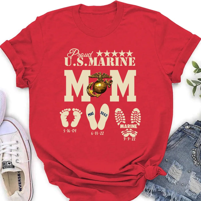 Personalized Proud U.S Army Force Mom Shirt/Hoodie - Mother's Day Gift Idea/Veteran Gift