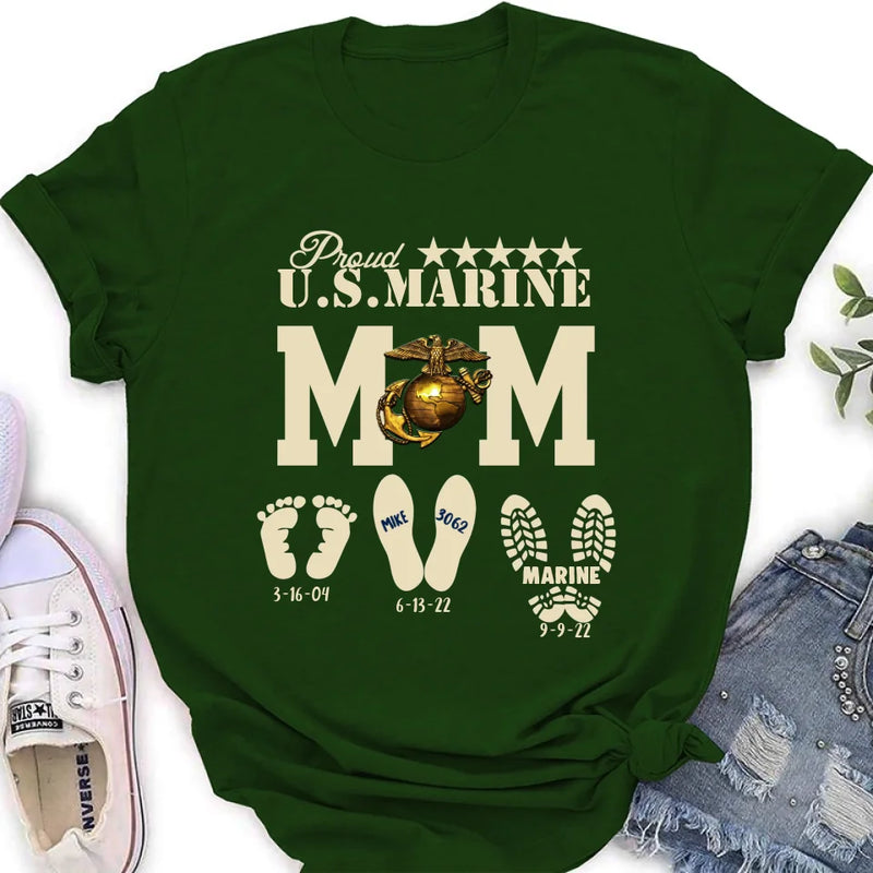 Personalized Proud U.S Army Force Mom Shirt/Hoodie - Mother's Day Gift Idea/Veteran Gift