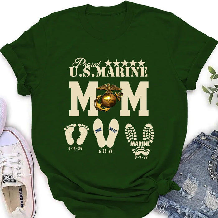 Personalized Proud U.S Army Force Mom Shirt/Hoodie - Mother's Day Gift Idea/Veteran Gift
