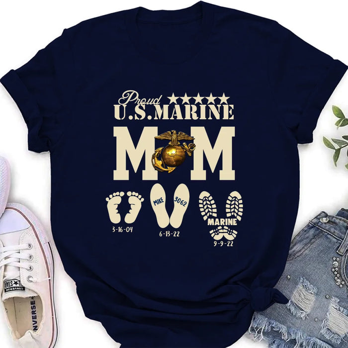 Personalized Proud U.S Army Force Mom Shirt/Hoodie - Mother's Day Gift Idea/Veteran Gift